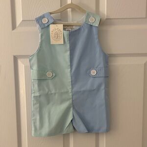 The Beaufort Bonnet Company Blue and Green Diaper Cover
